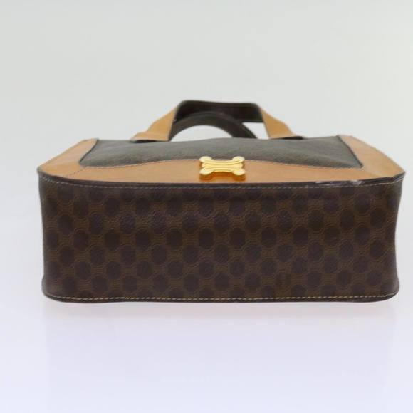 CELINE Macadam Canvas Hand Bag PVC Brown Auth 69735 - Picture 5 of 16